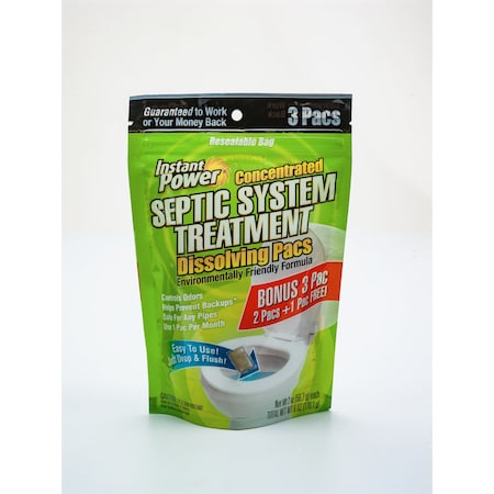 Scotch Instant Power Packets Septic System Treatment , 3PK 1852
